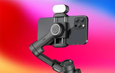 AOCHUAN Smart XE černý stabilizátor s RGB osvětlením