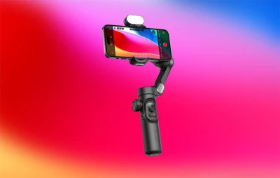 AOCHUAN Smart XE černý stabilizátor s RGB osvětlením