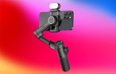 AOCHUAN Smart XE černý stabilizátor s RGB osvětlením