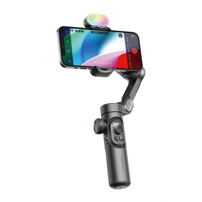 AOCHUAN Smart XE černý stabilizátor s RGB osvětlením