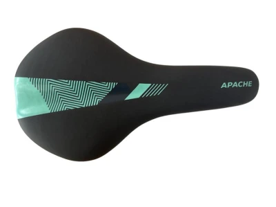 Apache Sedlo sportovní černé s tyrkysovým klínem