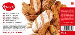 APETIT Chlebovka 40x27,5x16,5cm dřev.světlá borovice