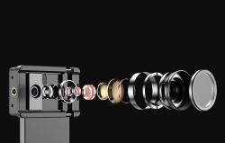 Apexel Mobilní objektiv APL-HB100CPL100mm makro s CPL (černý)