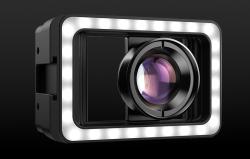 Apexel Mobilní objektiv APL-HB100FL23 100mm makro s LED diodou (černý)