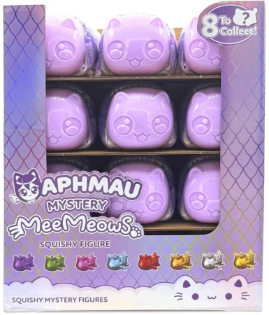 APHMAU Mystery MeeMeow antistresová mačkací žertovinka s překvapením