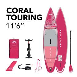 Aqua Marina Coral Touring 11,6 RASPBERRY 2025 raspberry paddleboard set + zľava 25 € na príslušenstvo