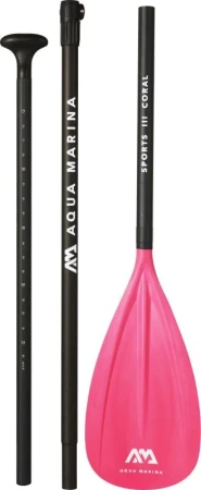 Aqua Marina Sports III Coral 2022 pádlo POUZE 175-220 cm (VÝPRODEJ)