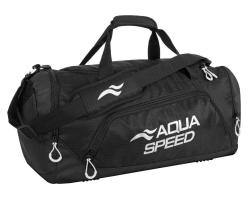 Aqua-Speed Duffle Bag L sportovní taška černá-bílá Aqua-Speed Duffle Bag L sportovní taška černá-bílá
