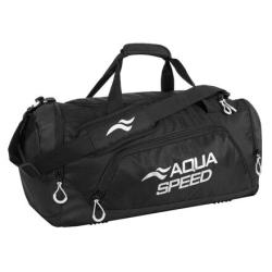 Aqua-Speed Duffle Bag M sportovní taška černá-bílá Aqua-Speed Duffle Bag M sportovní taška černá-bílá