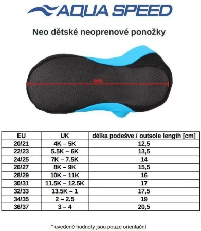 Aqua-Speed Neo dětské neoprenové ponožky červená