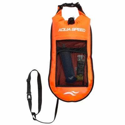 Aqua Speed Plavecká bojka OPEN WATER SWIM s kapsou 17l oranžová