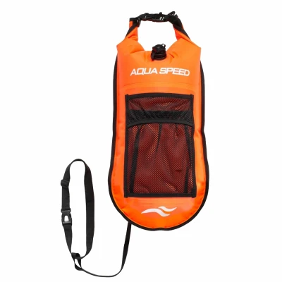 Aqua Speed Plavecká bojka OPEN WATER SWIM s kapsou 17l oranžová