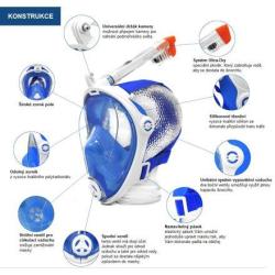 Aqua-Speed Spectra 2.0 KID potápačská maska tyrkysová LEN L (VÝPREDAJ)
