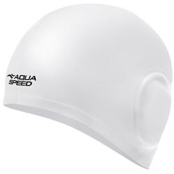 Aqua-Speed Volume Ear Cap koupací čepice bílá