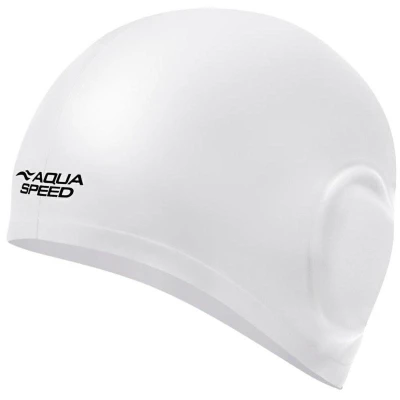 Aqua-Speed Volume Ear Cap koupací čepice bílá Aqua-Speed Volume Ear Cap koupací čepice bílá