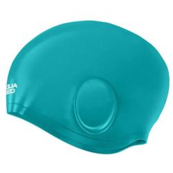 Aqua-Speed Volume Ear Cap koupací čepice tyrkysová POUZE 1 ks (VÝPRODEJ)