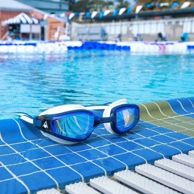 Aqua Sphere Plavecké okuliare FASTLANE titan. zrkadlové šošovky modré