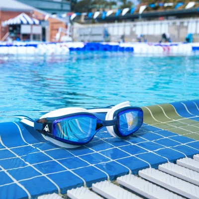 Aqua Sphere Plavecké brýle FASTLANE titan. zrcadlová skla modrá