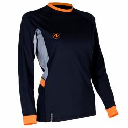 Aqualung Dámské lycrové triko Aqua Lung LOOSE FIT černá/šedá dlouhý rukáv
