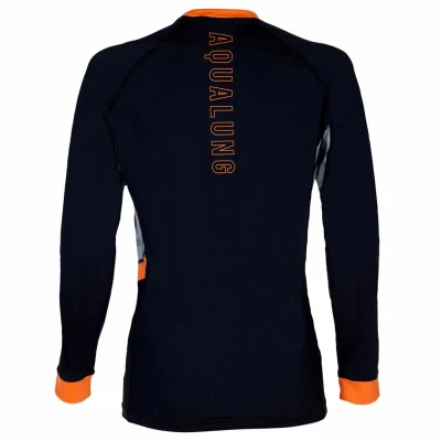 Aqualung Dámské lycrové triko Aqua Lung LOOSE FIT černá/šedá dlouhý rukáv