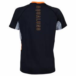 Aqualung Dámské lycrové triko Aqua Lung LOOSE FIT černá/šedá krátký rukáv