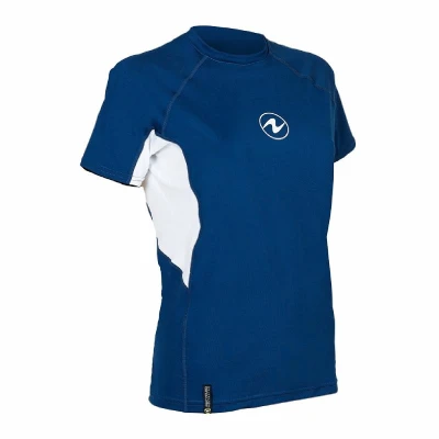 Aqualung Dámské lycrové triko Aqua Lung LOOSE FIT modrá/bílá
