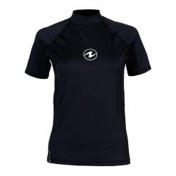 Aqualung Dámské lycrové triko Aqua Lung RASHGUARD SLIM FIT černá kr. rukáv