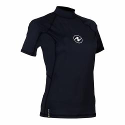 Aqualung Dámské lycrové triko Aqua Lung RASHGUARD SLIM FIT černá kr. rukáv