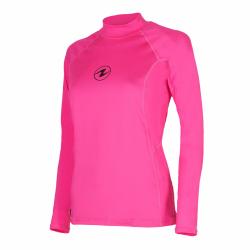 Aqualung Dámske lycrové tričko Aqua Lung RASHGUARD SLIM FIT ružová dl. rukáv