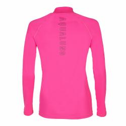 Aqualung Dámske lycrové tričko Aqua Lung RASHGUARD SLIM FIT ružová dl. rukáv