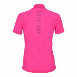 Aqualung Dámske lycrové tričko Aqua Lung RASHGUARD SLIM FIT ružová kr. rukáv
