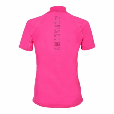 Aqualung Dámské lycrové triko Aqua Lung RASHGUARD SLIM FIT růžová kr. rukáv