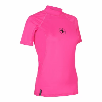 Aqualung Dámské lycrové triko Aqua Lung RASHGUARD SLIM FIT růžová kr. rukáv