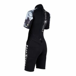 Aqualung Dámský neoprenový short Aqua Lung HYDROFLEX SHORTY 3 mm černá/bílá