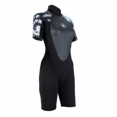Aqualung Dámský neoprenový short Aqua Lung HYDROFLEX SHORTY 3 mm černá/bílá
