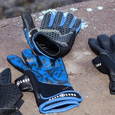 Aqualung Neoprenové rukavice Aqua Lung ADMIRAL III 2 mm modrá