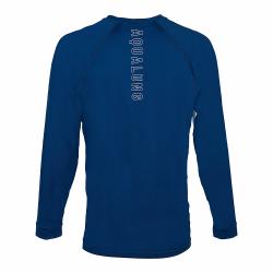 Aqualung Pánske lycrové tričko Aqua Lung LOOSE FIT modrá/biela dlhý rukáv