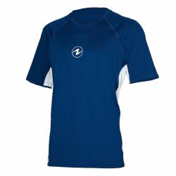 Aqualung Pánské lycrové triko LOOSE FIT modrá/bílá