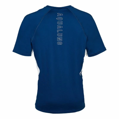 Aqualung Pánské lycrové triko LOOSE FIT modrá/bílá
