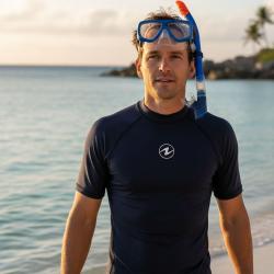 Aqualung Pánské lycrové triko Aqua Lung SLIM FIT černá