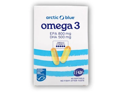 Arctic Blue Omega 3 v blistrech 60 kapslí (500 mg DHA, 800 mg EPA) z Aljašky