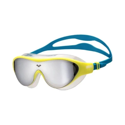Arena THE ONE MASK JR MR-SILVER-SOFT_GREEN-BLUE_COSMO Arena THE ONE MASK JR MR-SILVER-SOFT_GREEN-BLUE_COSMO