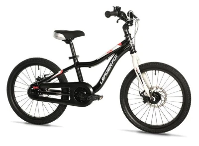 Leader FOX UNI 18 (CHAIN) BLACK dětské kolo + blikačky zdarma