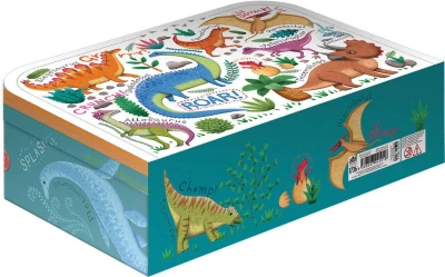 Argus Kufřík dětský školní Dinosauři 35x25x10cm tvrdý karton