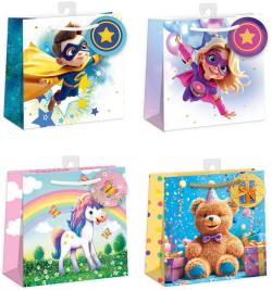 Argus Taška dárková 16x16x8cm papírová různé motivy 4 druhy Argus Taška dárková 16x16x8cm papírová různé motivy 4 druhy