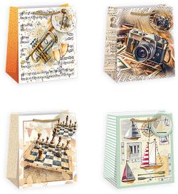 Argus Taška dárková 19x23x12cm papírová různé motivy II. 4 druhy Argus Taška dárková 19x23x12cm papírová různé motivy II. 4 druhy