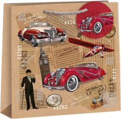 Argus Taška dárková veterán červený 24x24x11cm papírová natur Eco Friendly Argus Taška dárková veterán červený 24x24x11cm papírová natur Eco Friendly