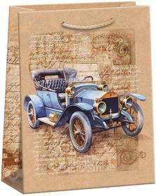 Argus Taška dárková veterán modrý 18x24x10cm papírová natur Eco Friendly Argus Taška dárková veterán modrý 18x24x10cm papírová natur Eco Friendly