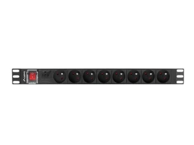 Lanberg POWER DISTRIBUTION UNIT (PDU) 19" 1U 16A 2M 8X FRENCH OUTLETS BLACK Lanberg POWER DISTRIBUTION UNIT (PDU) 19" 1U 16A 2M 8X FRENCH OUTLETS BLACK