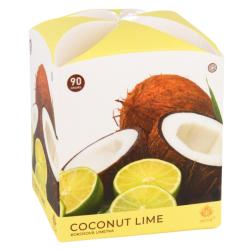 Arome Svíčka vonná sklo KOKOS LIMETKA 90g (hoří 22hod)